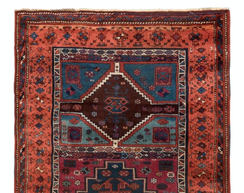 3.7x6 Ft Antique East Anatolian Kurdish Rug, Ca 1890 photo furniture