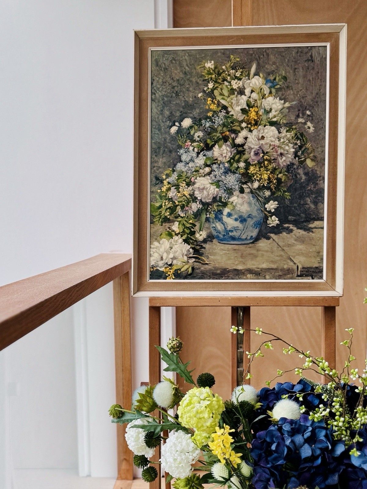 Mid Century Framed Print "Spring Bouquet" By Pierre Auguste Renoir C1940s photo vinterior