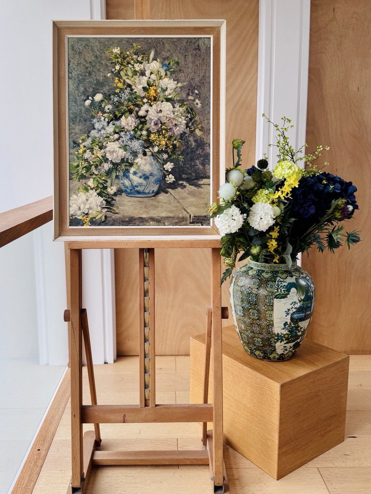 photo furniture Mid Century Framed Print "Spring Bouquet" By Pierre Auguste Renoir C1940s