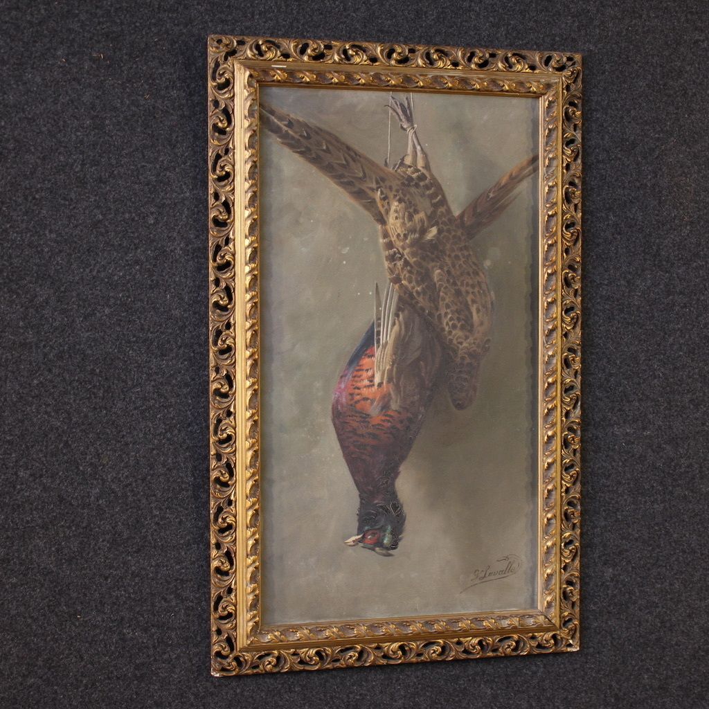 photo buy Signed Still Life Painting With Game From The 20th Century
