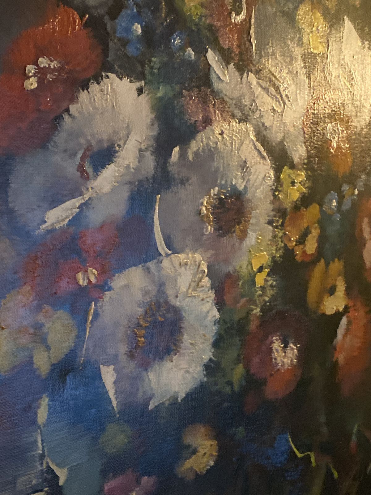 R Fabre Original 1960s Oil Painting photo 2499.0