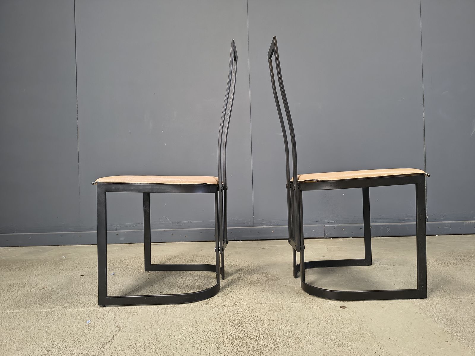 Gastone Rinaldi Postmodern  Dining Chairs For Thema Italy, 1980s   Set Of 6 photo for sale