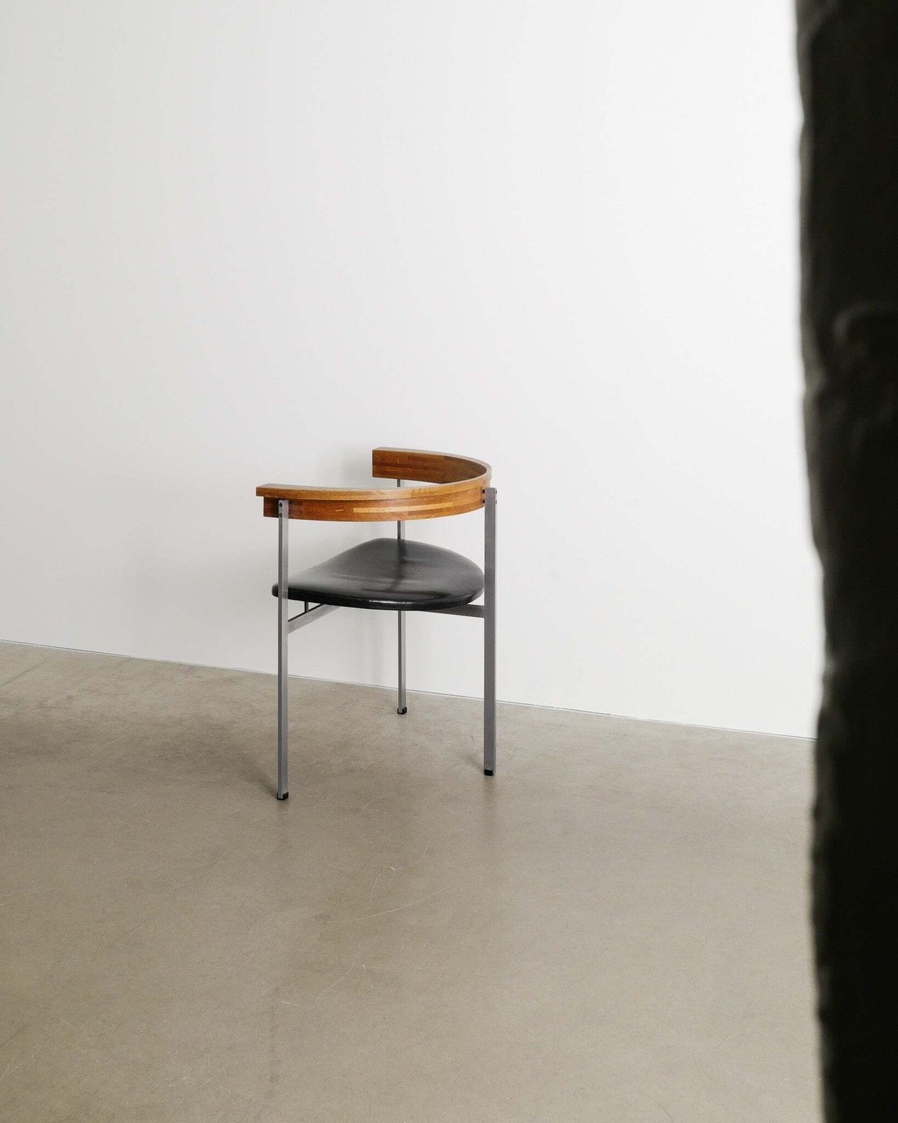 Danish Mid Century Poul Kjaerholm "Pk11" Wooden Leather Office Armchair By E. Kold, 1960s photo furniture
