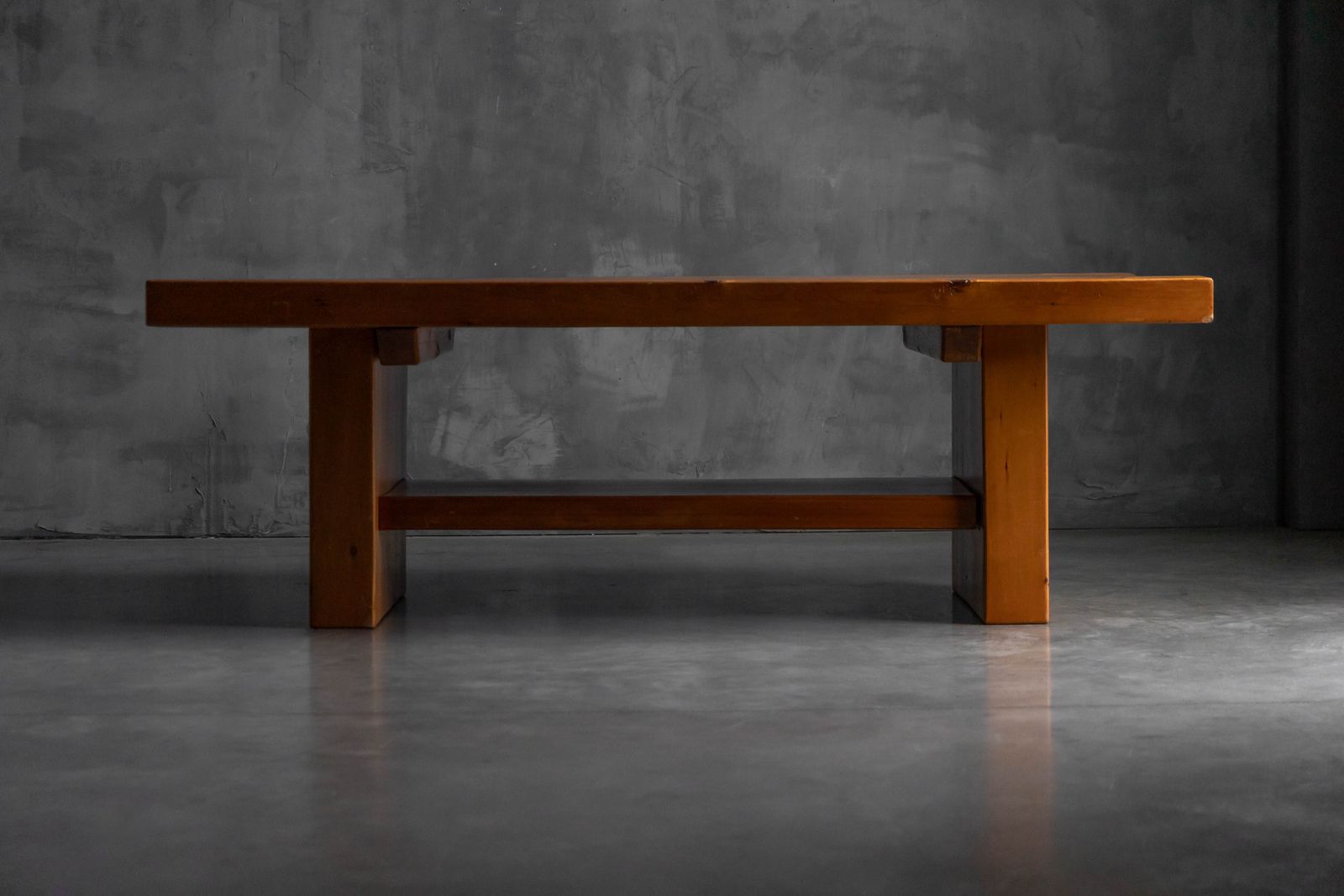 Elmwood Dining Table In The Style Of Pierre Chapo, 1960s photo 8400.0