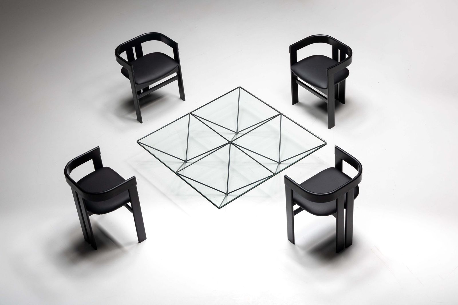 photo vintage Pigreco Chairs By Tobia Scarpa For Tacchini, Italy, 1960s