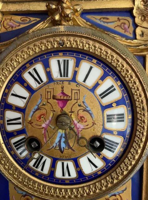 19th Century French Carriage Clock With Candelabras   Working photo for sale