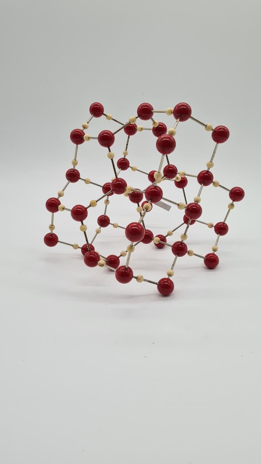 Molecular Model Of Ice Crystal, Vintage, Mid Century, Czechoslovakia, 1950s. photo vinterior