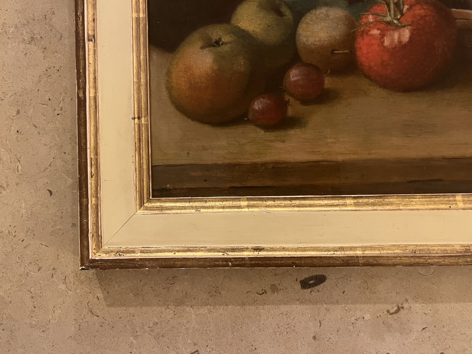 Late 19th Century Oil On Board Still Life With Garden Harvest photo 275.0