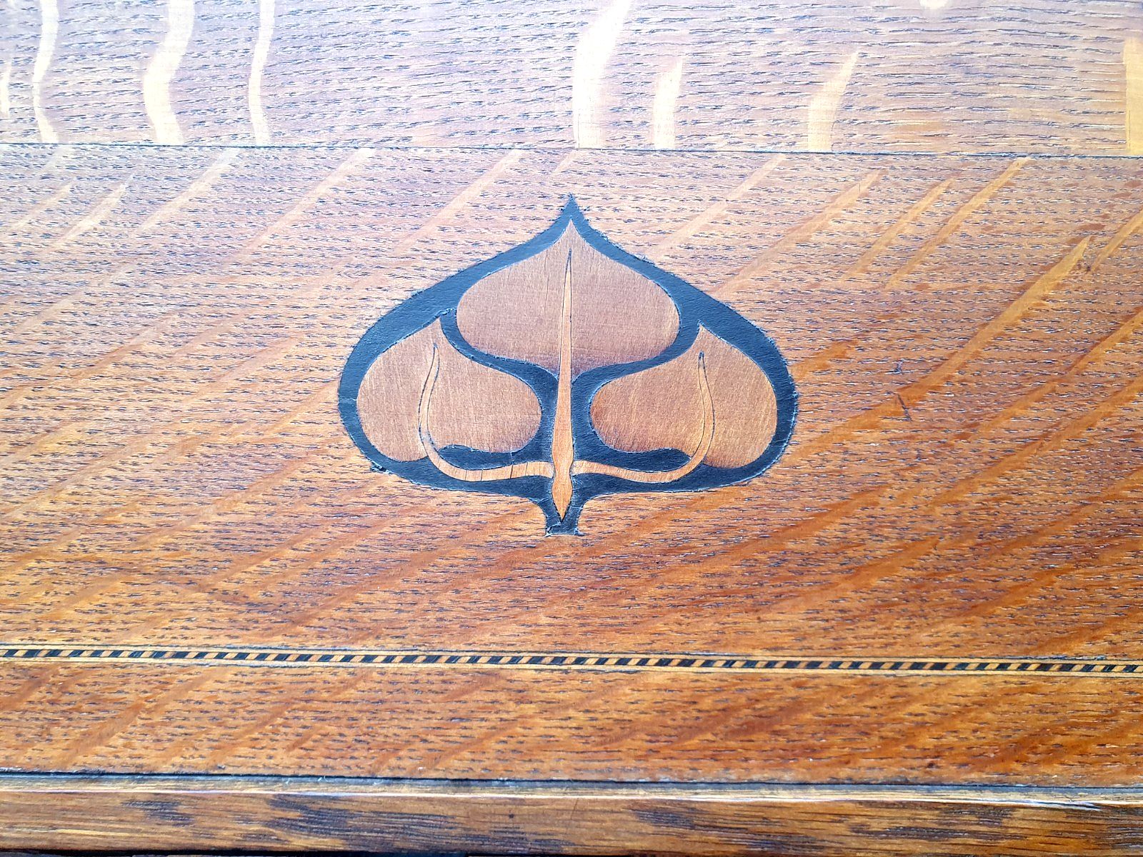 Fabulous Quality Inlaid Oak Arts And Crafts / Art Nouveau Wardrobe photo for sale