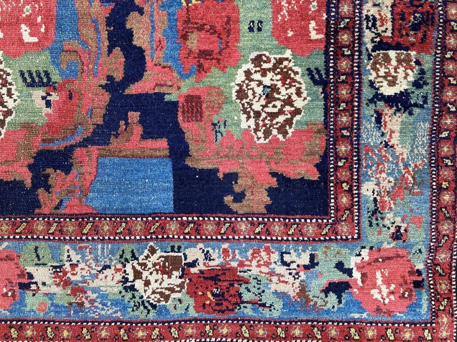 Antique Senneh Rug 1.82m X 1.38m photo vinterior