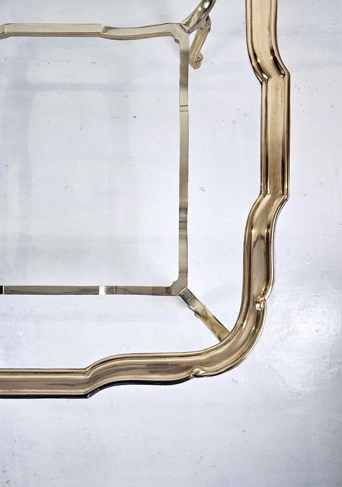 photo furniture Italian Glass And Cast Bronze Coffee Table, 1980s
