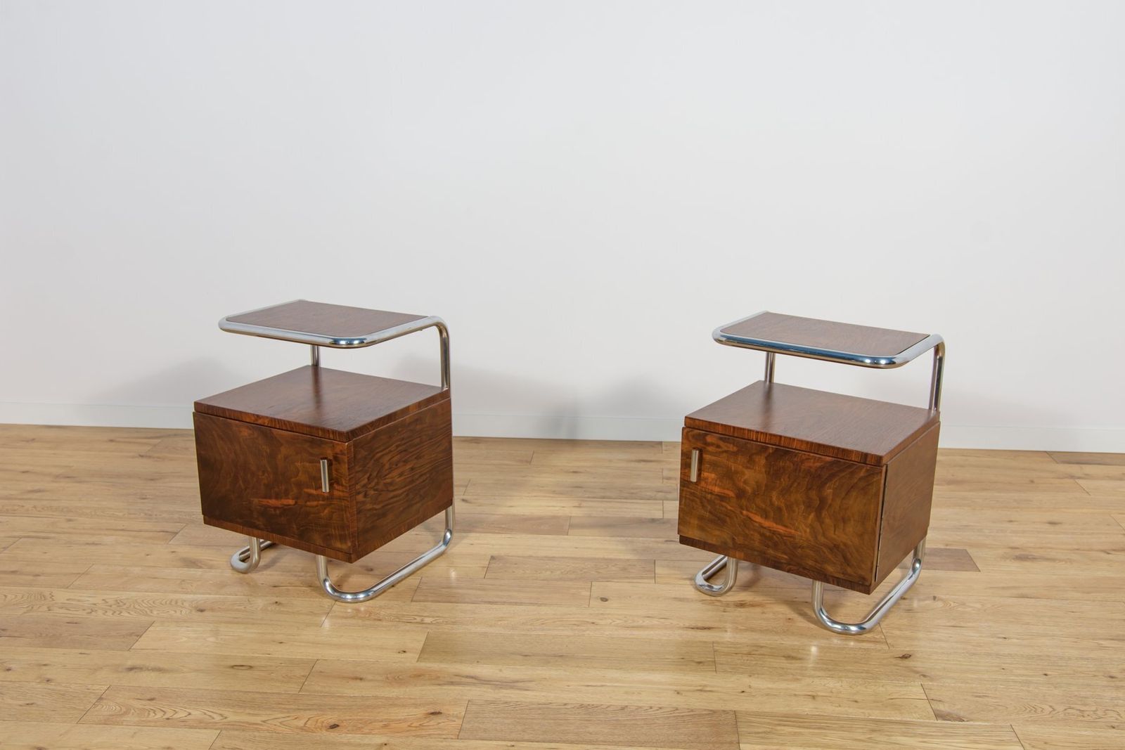Mid Century Bauhaus Nightstands From Mücke Melder, Czechoslovakia, 1930s, Set Of 2 photo furniture