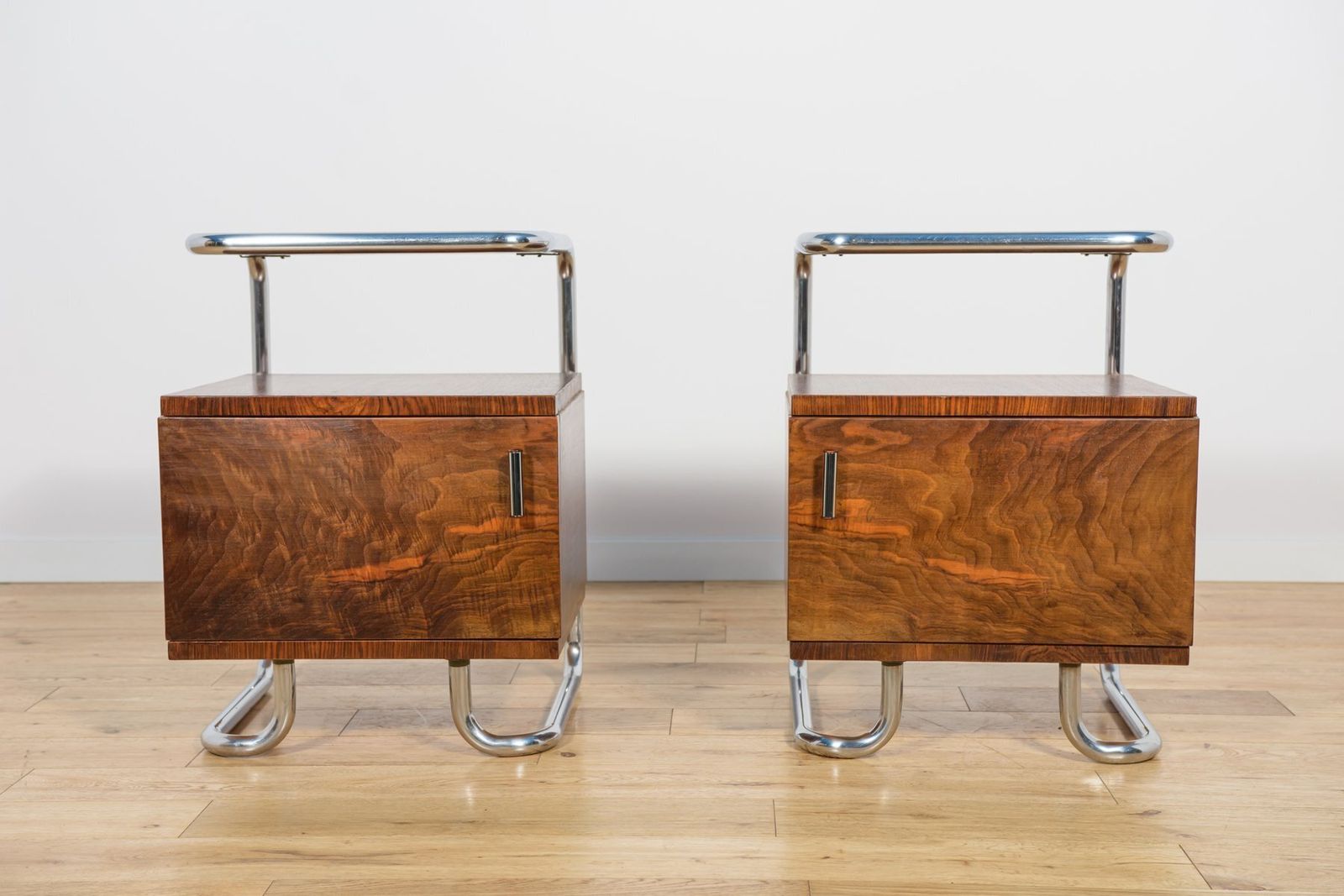 Mid Century Bauhaus Nightstands From Mücke Melder, Czechoslovakia, 1930s, Set Of 2 photo buy