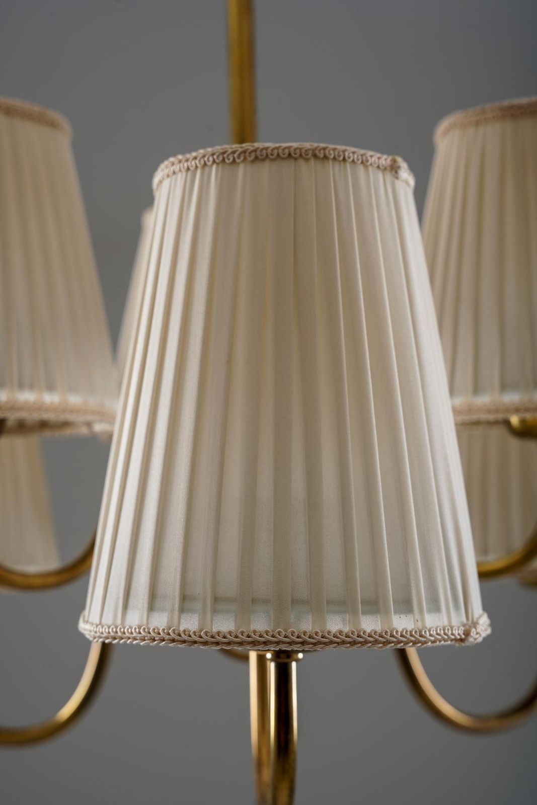 Lighting Swedish Modern Brass Chandelier photo
