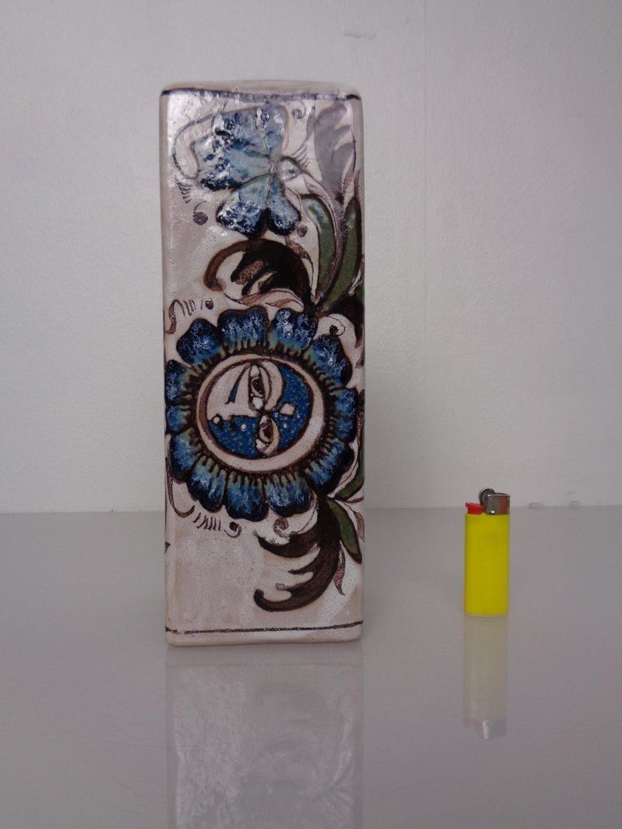 Studio Ceramic Vase By Elio Schiavon For Erhart, Italy, 1970s photo for sale