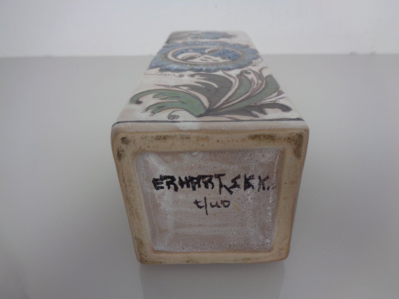 photo vintage Studio Ceramic Vase By Elio Schiavon For Erhart, Italy, 1970s