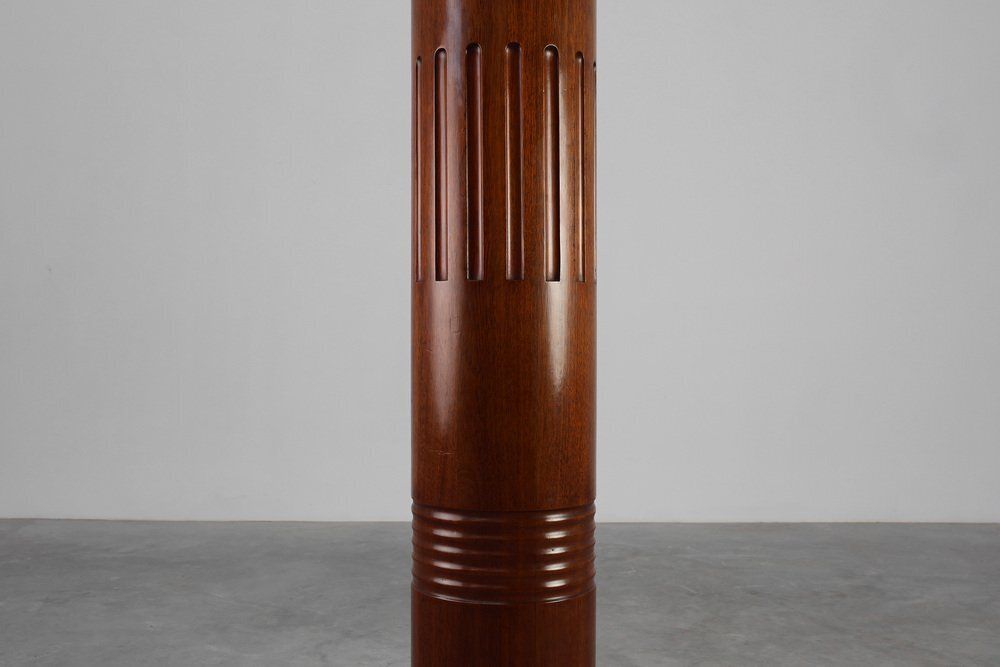 Art Deco Sculptural Wooden Pedestal, France, 1925 photo Art