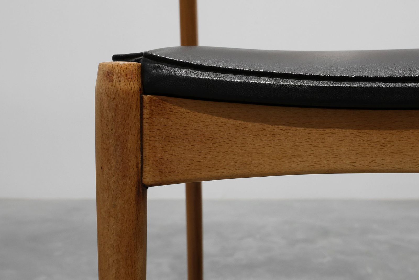 Furniture Mid Century Modern Belgian Teak Dining Chairs, 1960s, Set Of 6 photo
