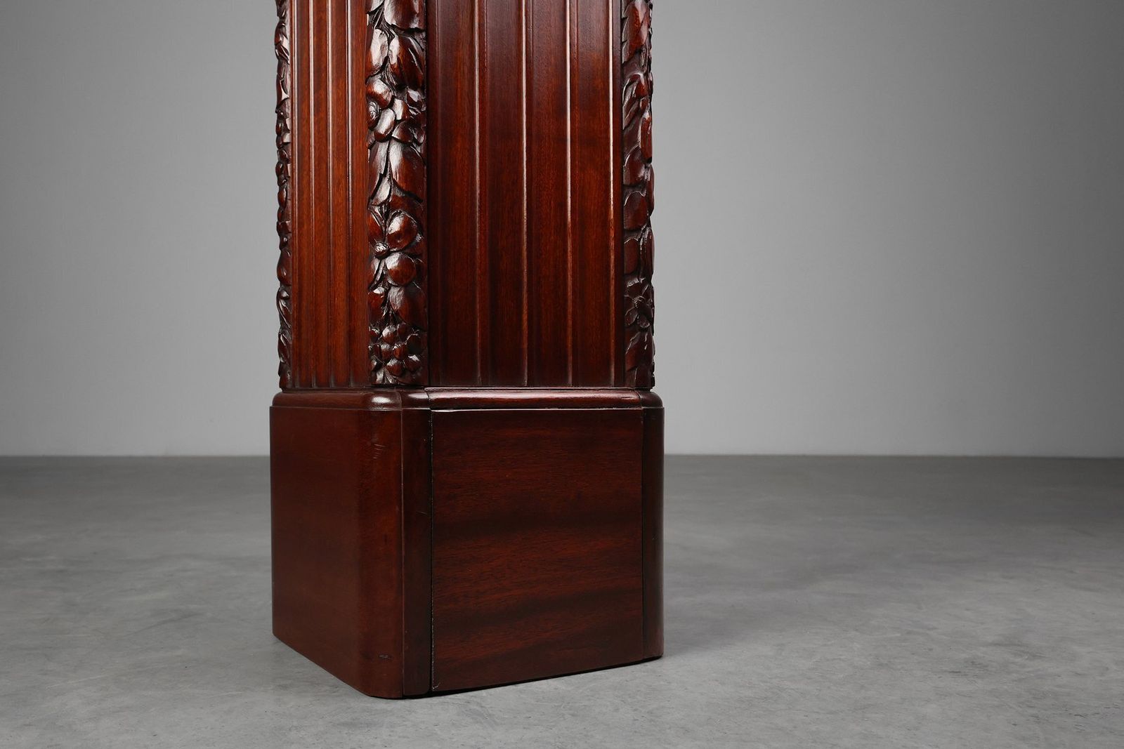 Home Decor Art Deco French Square Oak Pedestal, 1915 photo
