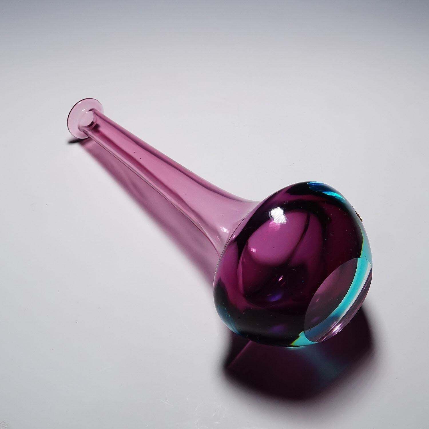 Vintage Art Glass Vase By Seguso Vetri D'arte Murano photo vinterior