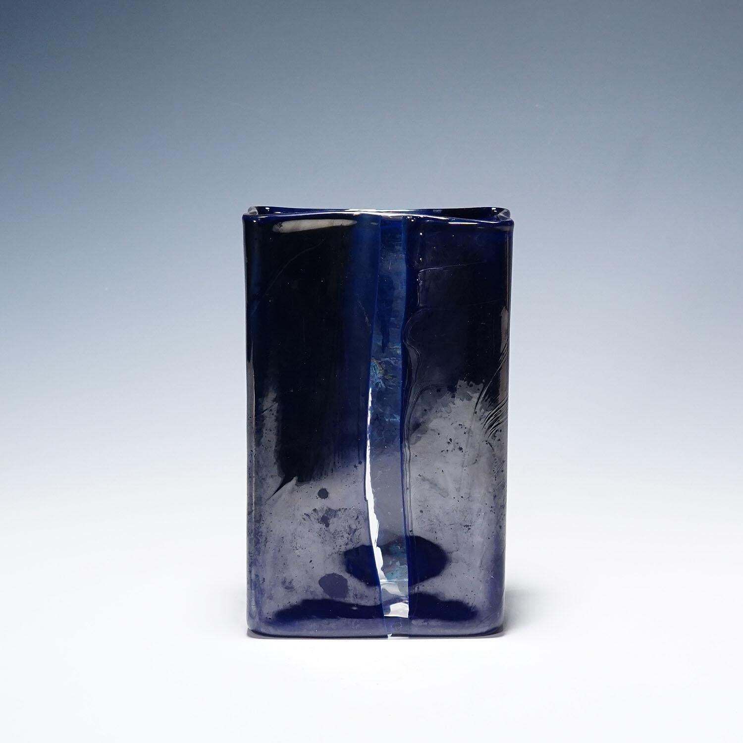 Murano Art Glass Vase Scolpiti By Toni Zuccheri For Venini 1967 photo Art