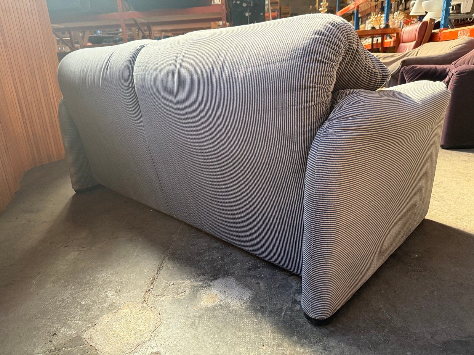 Maralunga 2 Seater Sofa By Vico Magistretti For Cassina, 1970s photo Furniture