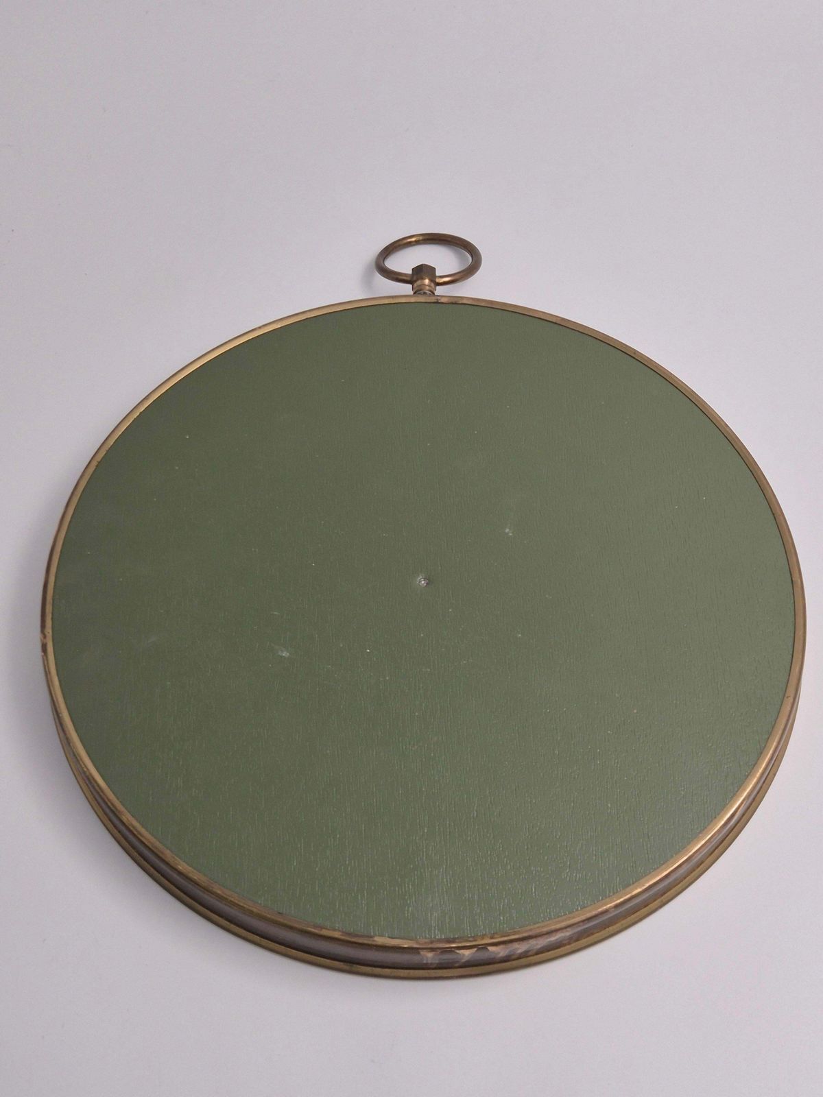 Firma Svenskt Tenn, Mirror With Brass Frame, Pocketwatch Shaped, Swedish Modern photo vinterior