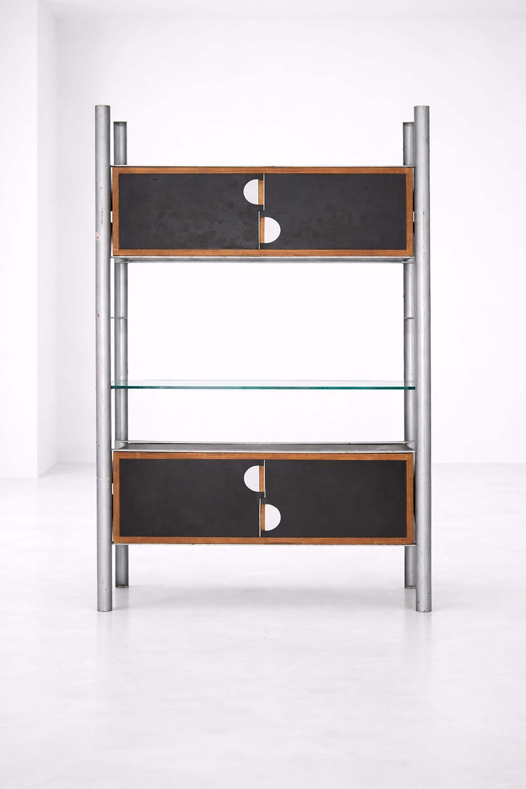 Italian Modular Ferrotipi Bookcase Room Divider, G. Malacrida & P. Resmini photo 20933.0