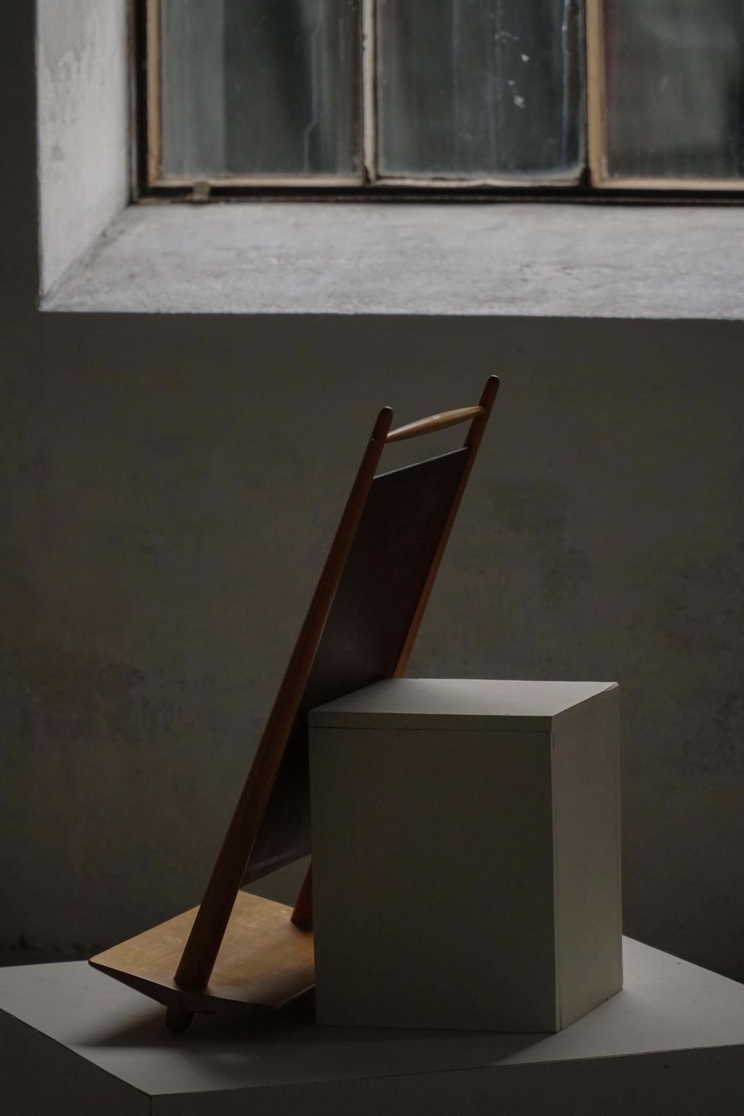 1126.0 Mid 20th Century, Scandinavian Standing Table Mirror In Wood, 1950s–1960s photo