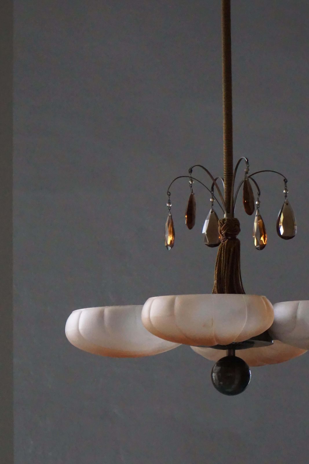 Harald Notini Chandelier, Böhlmarks, Model. 10374, Swedish Art Deco, 1930s photo furniture