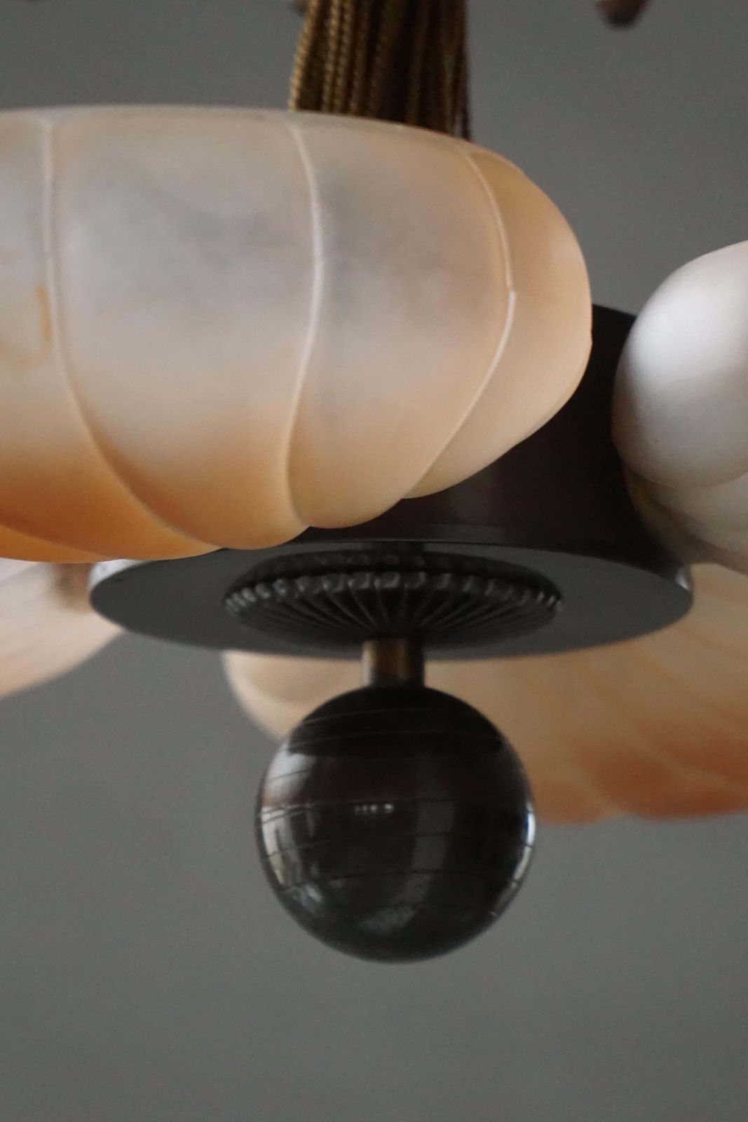 3576.0 Harald Notini Chandelier, Böhlmarks, Model. 10374, Swedish Art Deco, 1930s photo