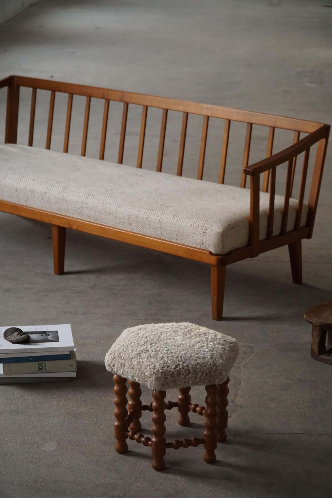 Mid 20th Century, Swedish Three Seater Sofa In Pine By Carl Malmsten, 1960s photo for sale