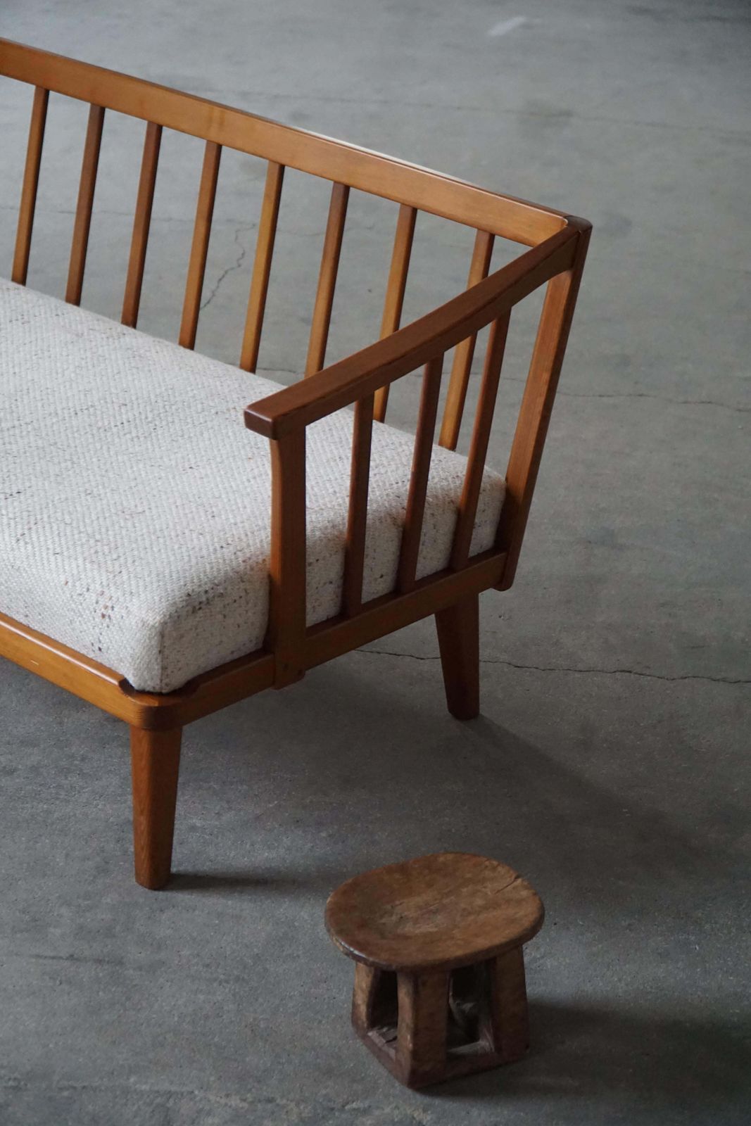 Mid 20th Century, Swedish Three Seater Sofa In Pine By Carl Malmsten, 1960s photo Furniture