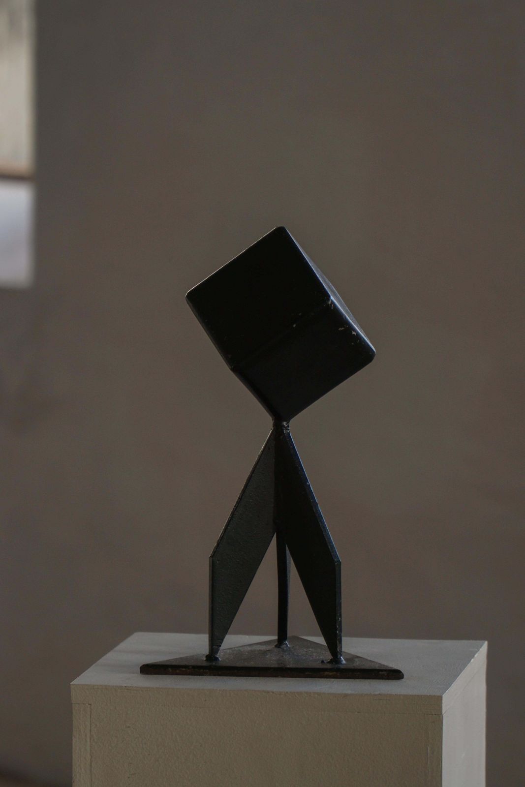 Art Mid 20th Century, Decorative Abstract Scandinavian Metal Sculpture, Circa 1950s photo