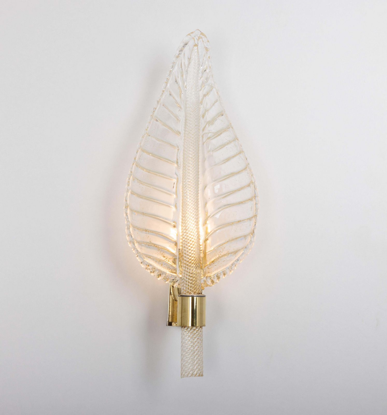 Pair Of Murano Glass Wall Sconces By Barovier & Toso, Italy, 1970s photo 1777.0