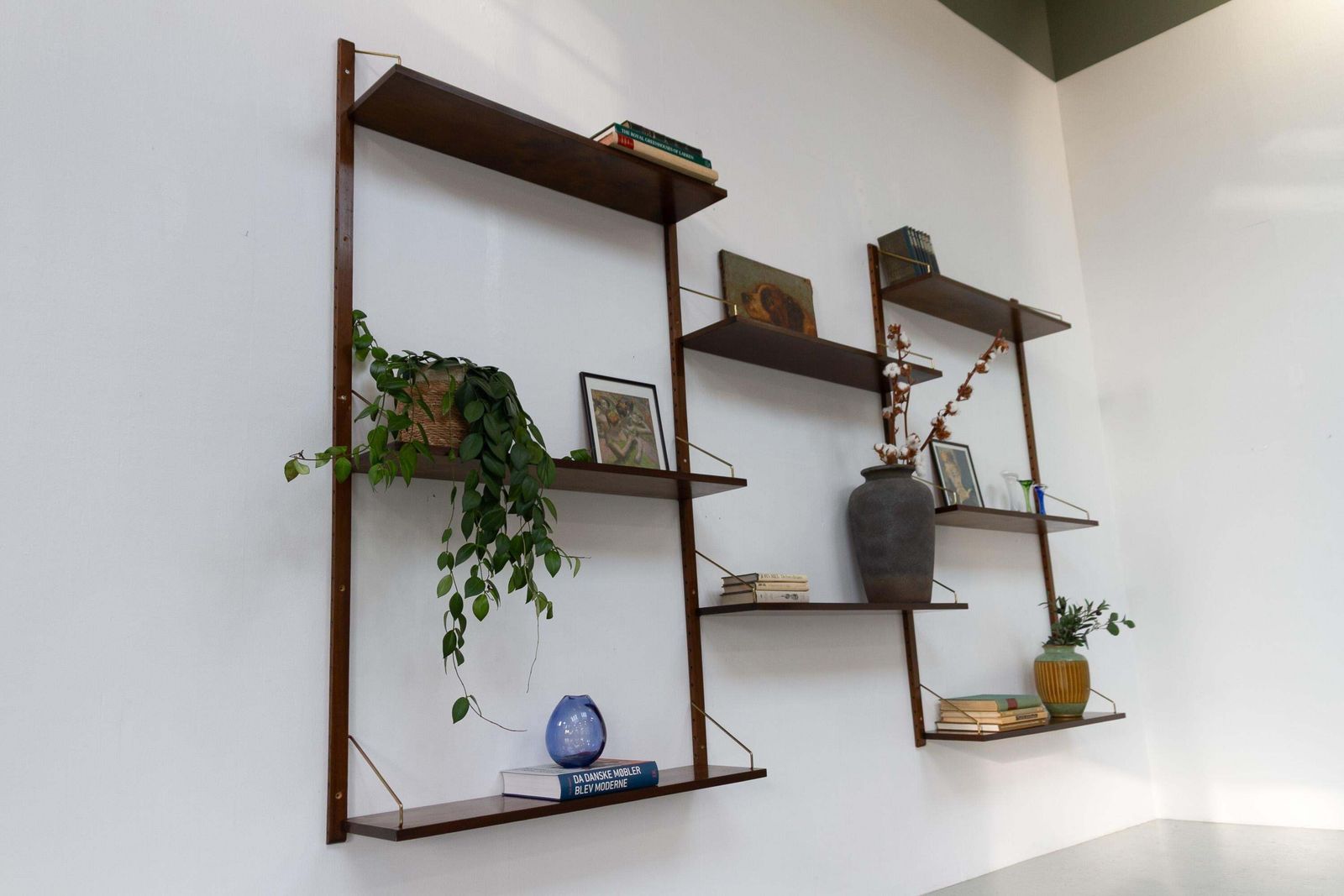 Danish Walnut Shelving System Royal By Poul Cadovius For Cado, 1950s. photo vintage