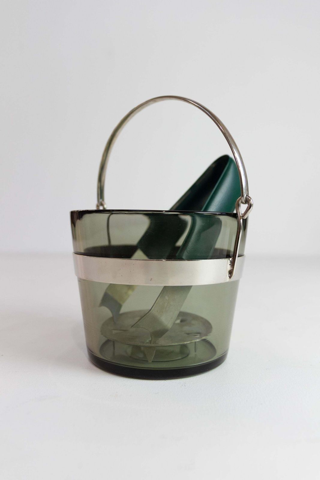 Swedish Glass Ice Bucket By Sven Palmqvist For Orrefors, 1960s. photo Home Decor