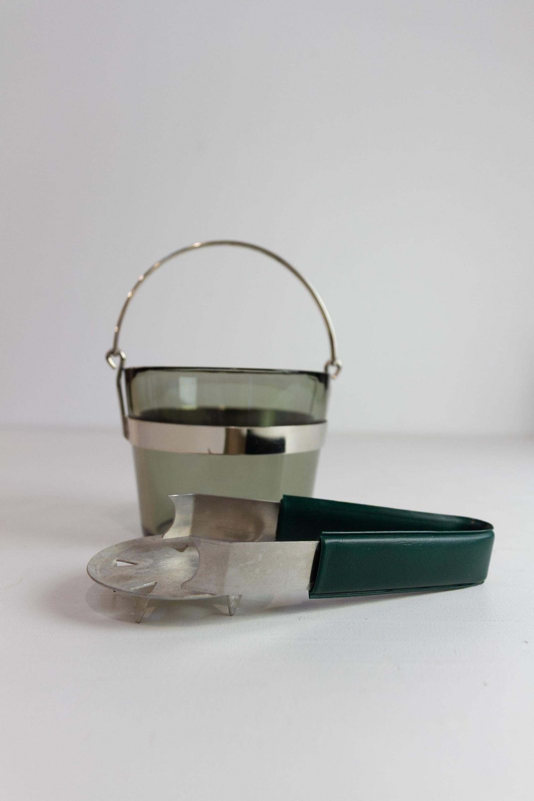 Swedish Glass Ice Bucket By Sven Palmqvist For Orrefors, 1960s. photo 174.0