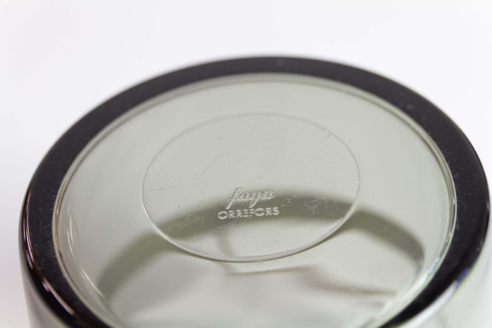 174.0 Swedish Glass Ice Bucket By Sven Palmqvist For Orrefors, 1960s. photo