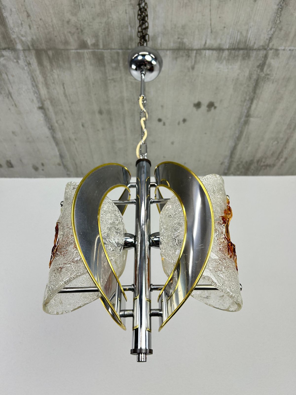 Mid Century Modern Hanging Lamp By Toni Zuccheri For Veart photo Lighting