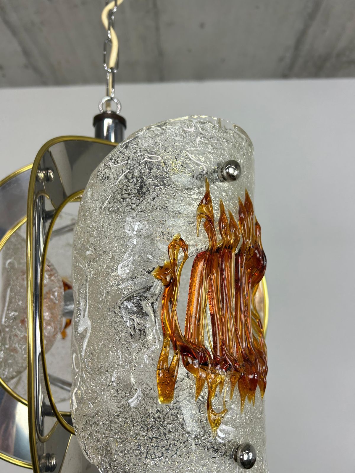 Lighting Mid Century Modern Hanging Lamp By Toni Zuccheri For Veart photo