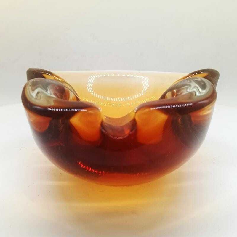 1960s Ashtray Or Catch All In Murano Glass By Flavio Poli For Seguso. Made In Italy. photo 209.0