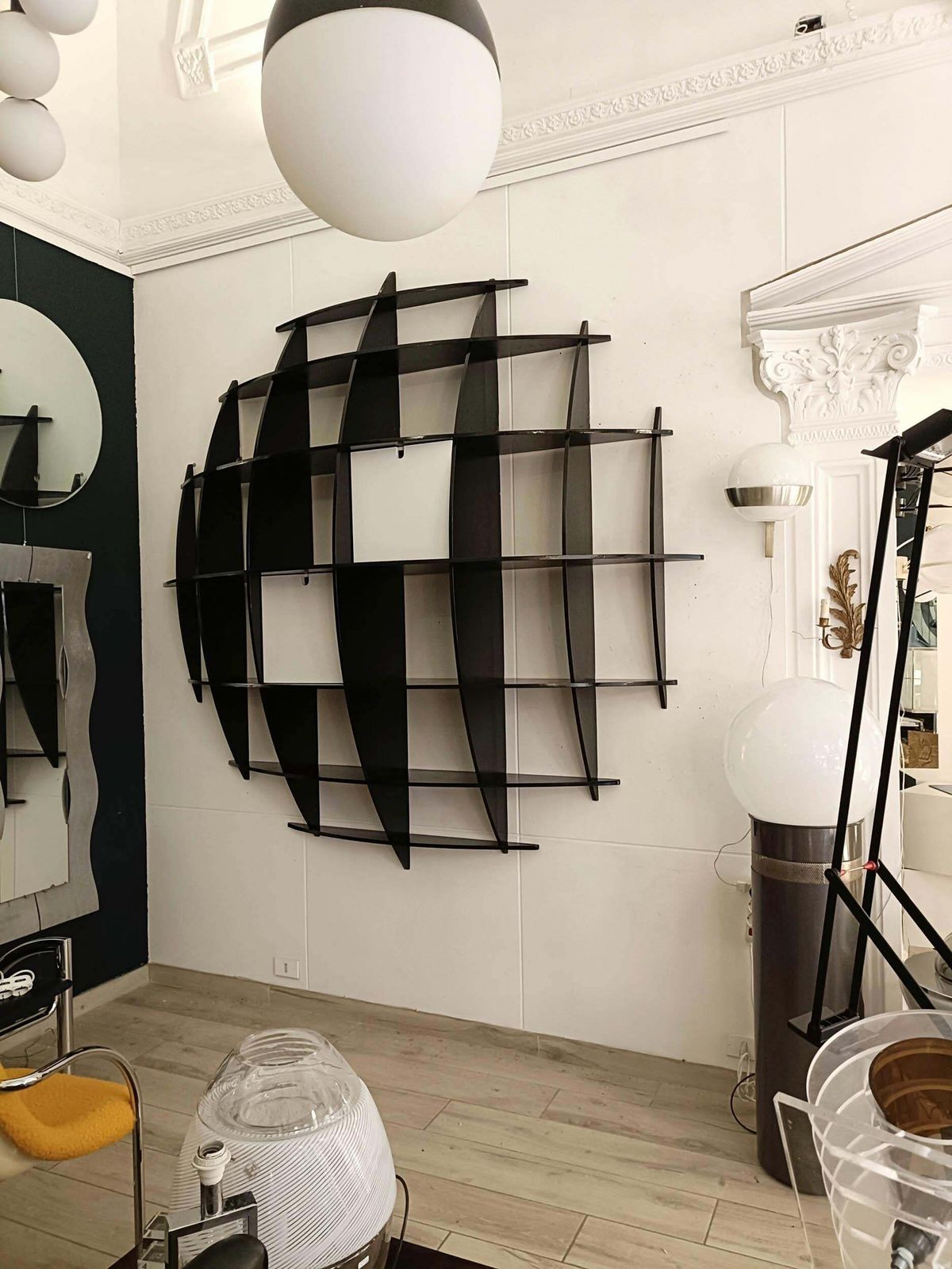 Manfredo Massironi For Nikol International Wall Bookcase "Tyco," Italy 70s photo for sale