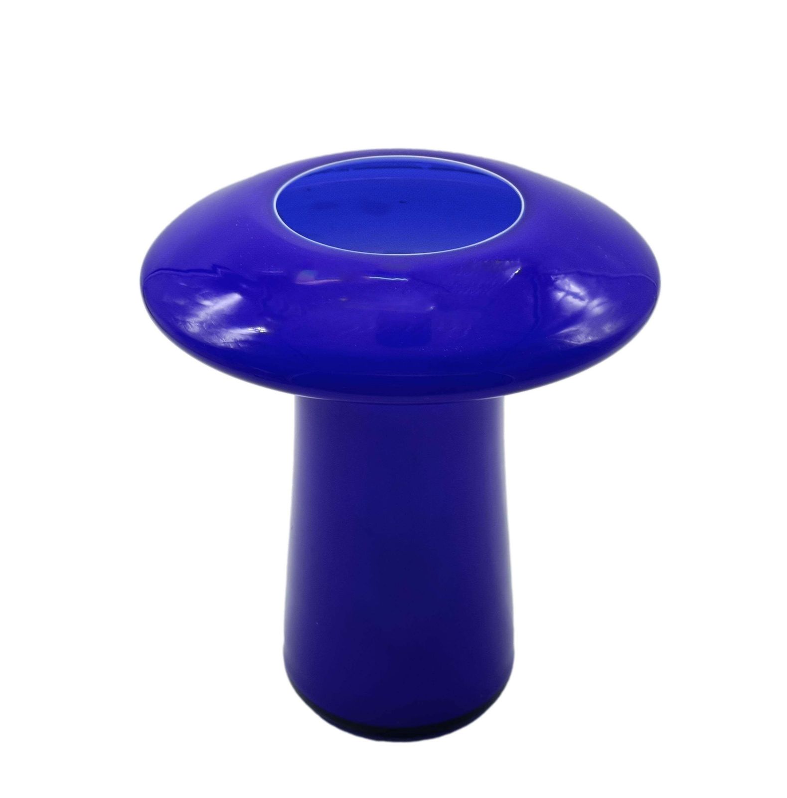 Angelo Mangiarotti For Knoll International Cobalt Blue Glass Vase, Italy 196 photo furniture