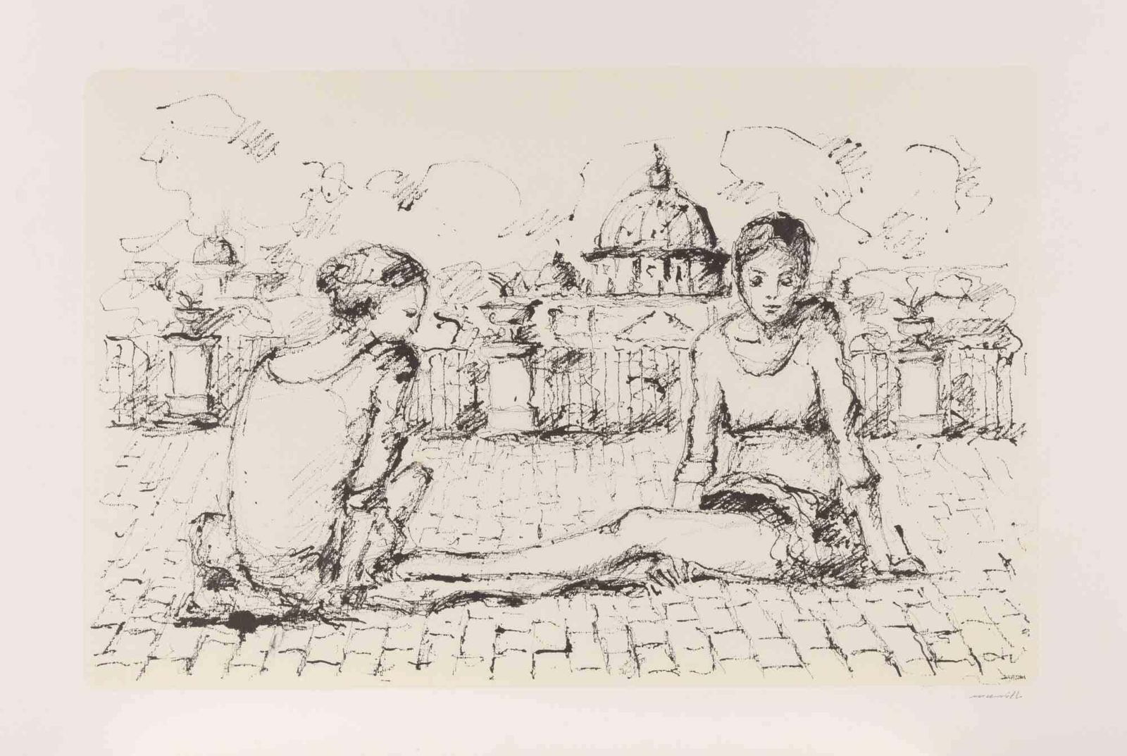 Franco Marzilliballerinas   Lithograph By Franco Marzilli   1980s1980s