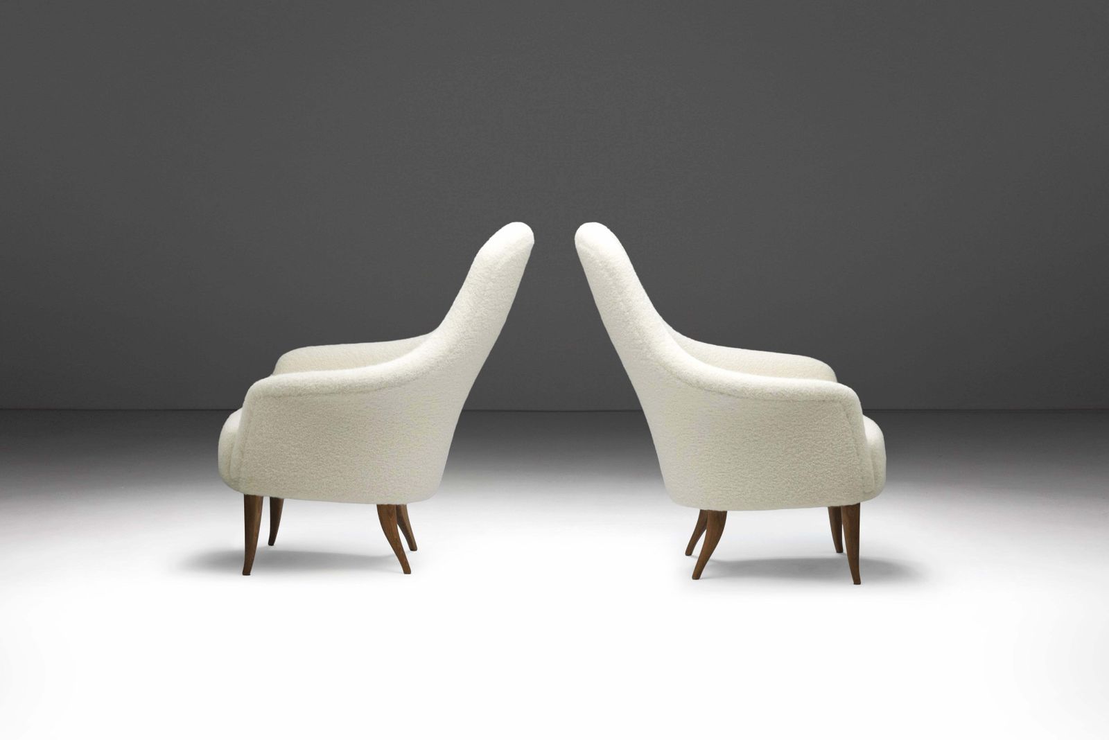 Pair Of “Adam” Easy Chairs By Kerstin Hörlin Holmquist, Sweden, 1950s photo for sale