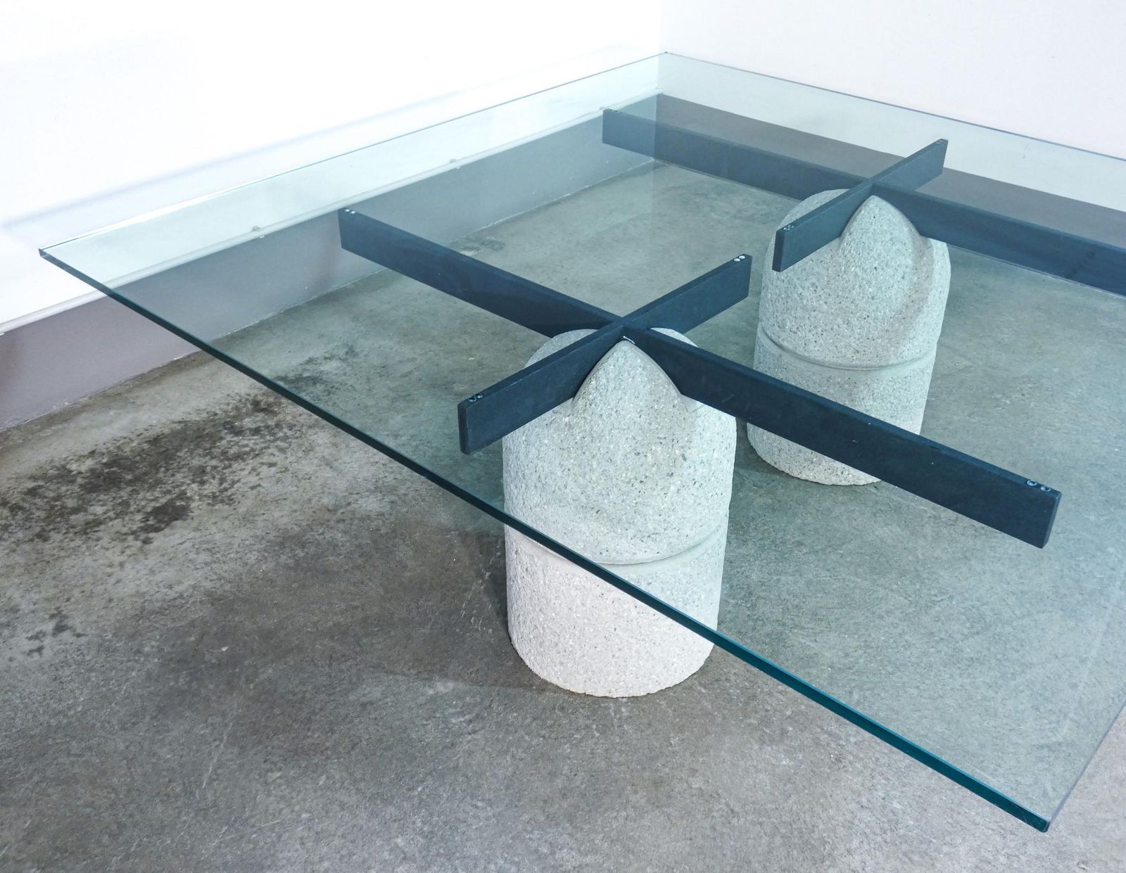 "Paracarro" Table, Design By Giovanni Offredi For Saporiti. Italy, 1973 photo vintage