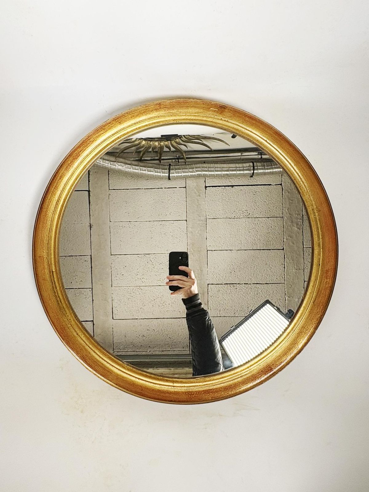 Oval Gilded Wood Mirror, 20th Century, France photo furniture