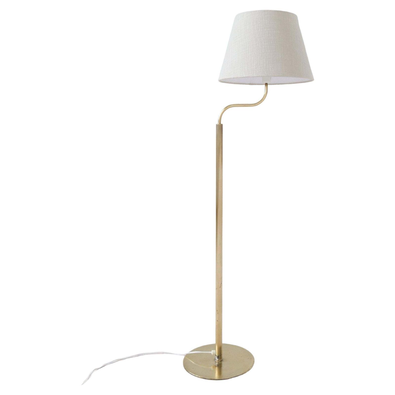 Mid Century Modern Sculptural Brass Floor Lamps Luxus, Sweden, 1970s