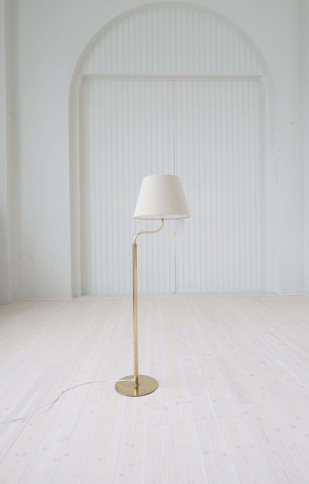 Mid Century Modern Sculptural Brass Floor Lamps Luxus, Sweden, 1970s photo furniture